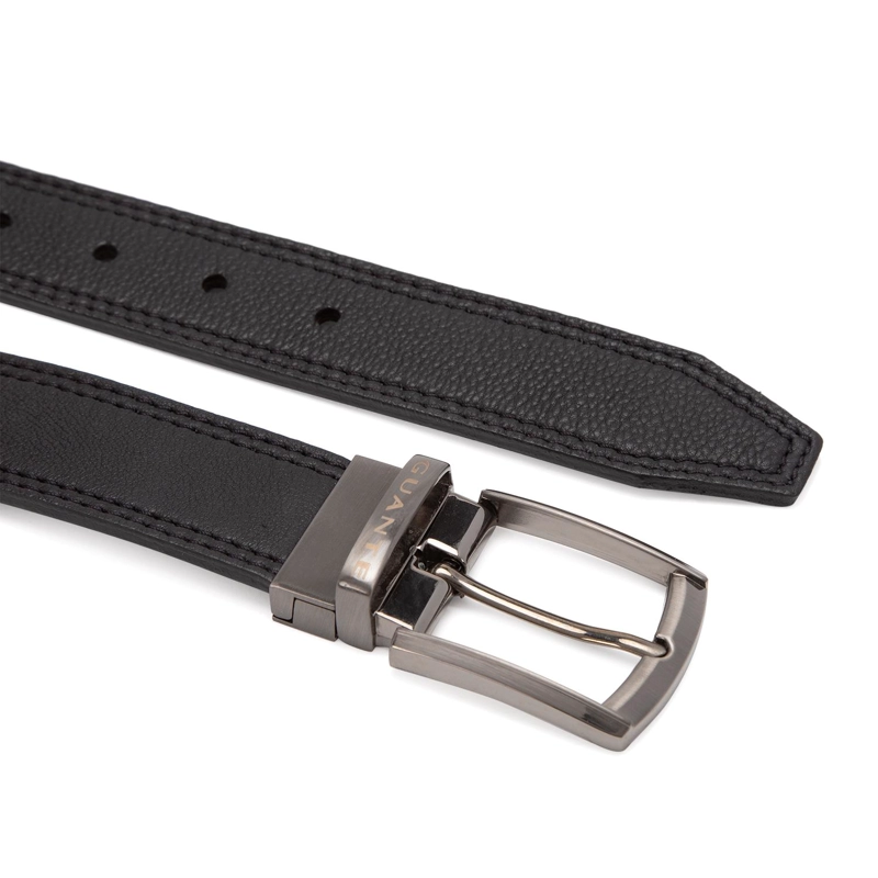 CINTURON ECOCUERO GUANTE NEGRO REVERSIBLE FORMAL - 3