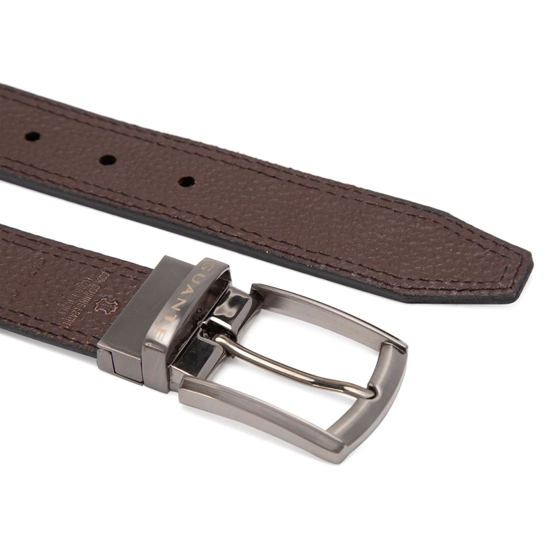 CINTURON ECOCUERO GUANTE NEGRO REVERSIBLE FORMAL - 4
