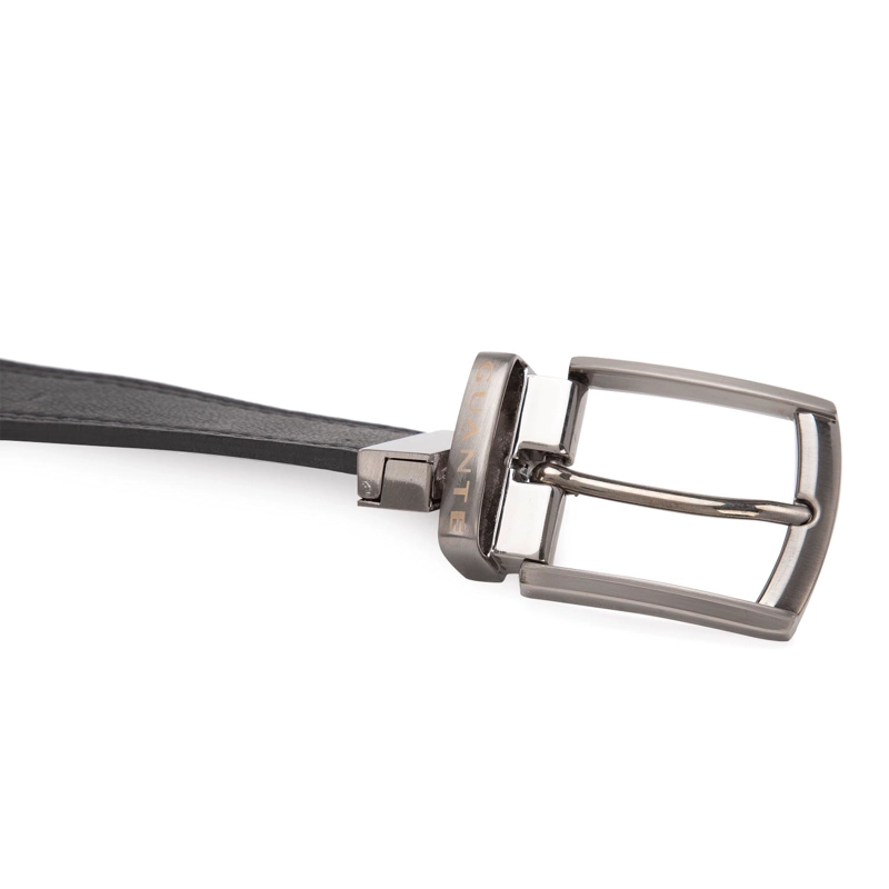 CINTURON ECOCUERO GUANTE NEGRO REVERSIBLE FORMAL - 5