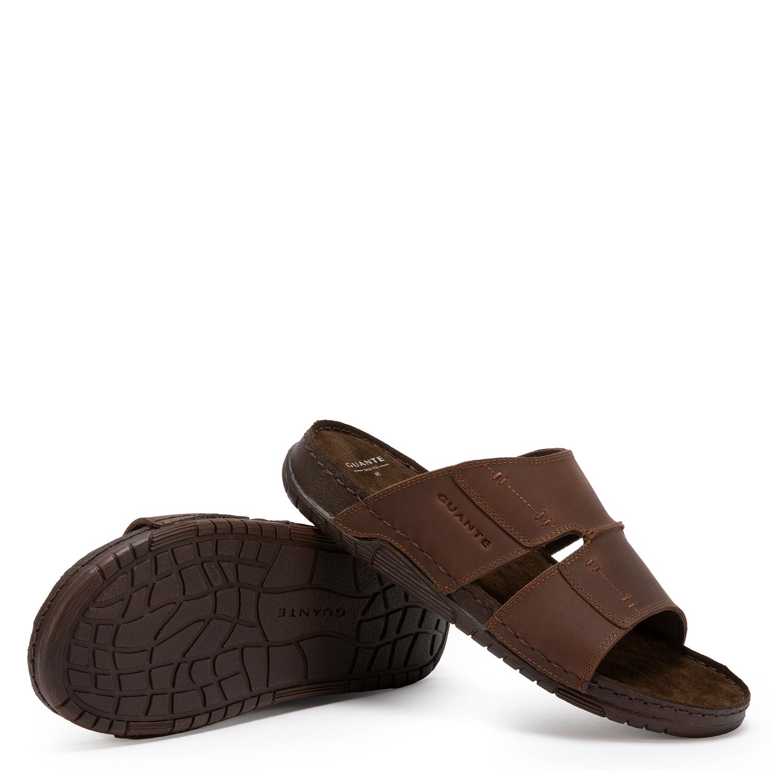 SANDALIA SEMI ABIERTA HOMBRE GUANTE CHOCOLATE BONDI - 3