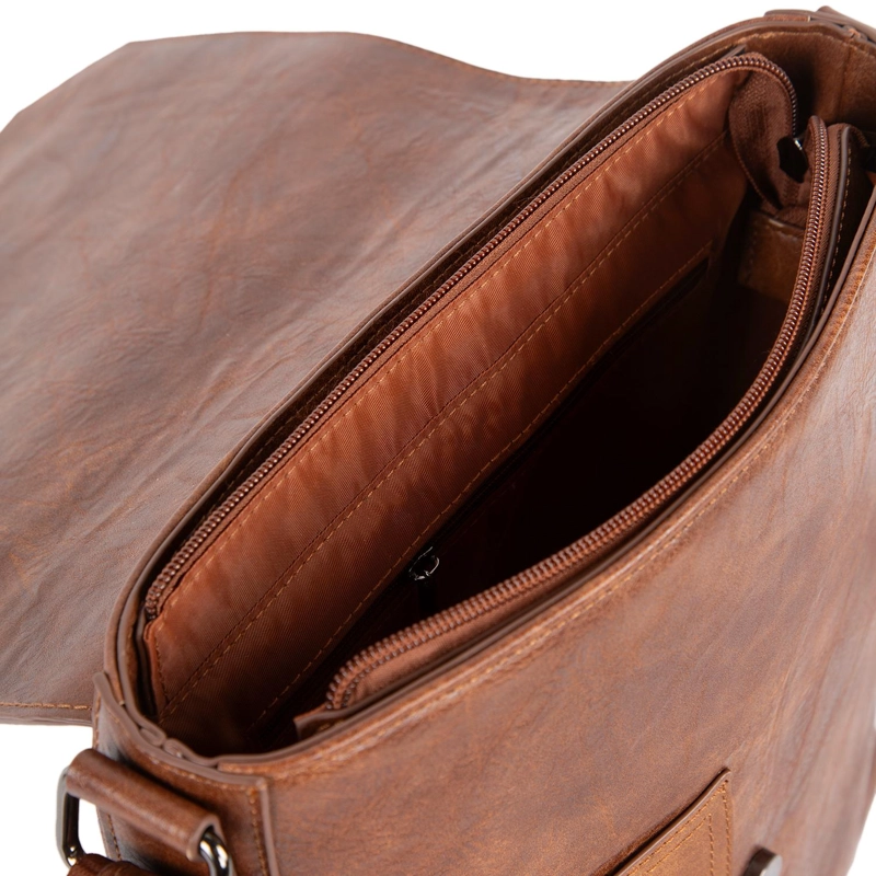 BOLSO HOMBRE GUANTE CHOCOLATE MORRAL - 5