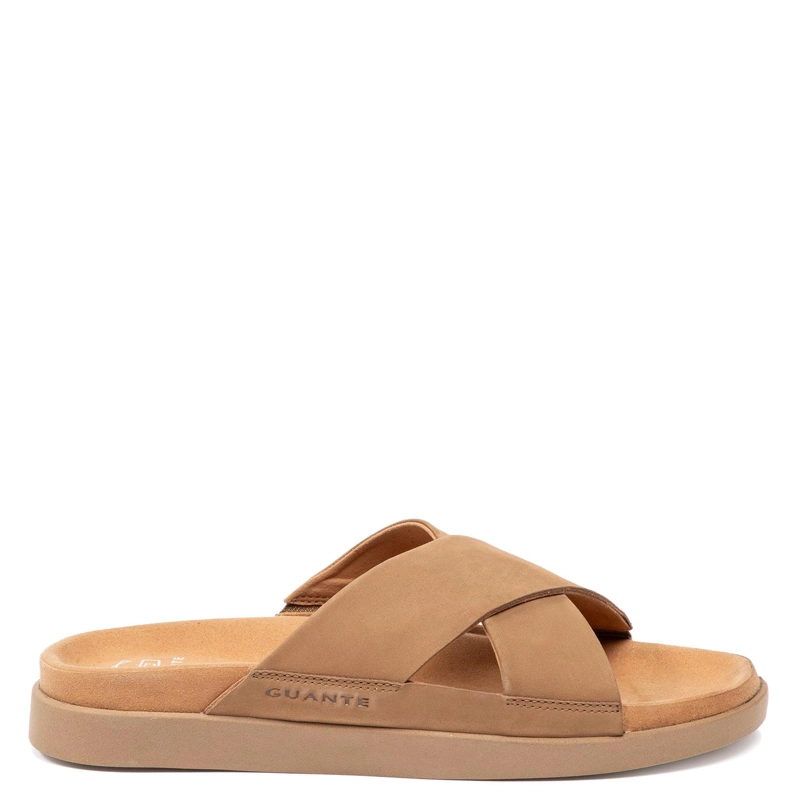 SANDALIA SEMI ABIERTA - BERNA - GUANTE - CAMEL - 1