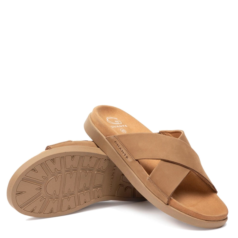 SANDALIA SEMI ABIERTA - BERNA - GUANTE - CAMEL - 4