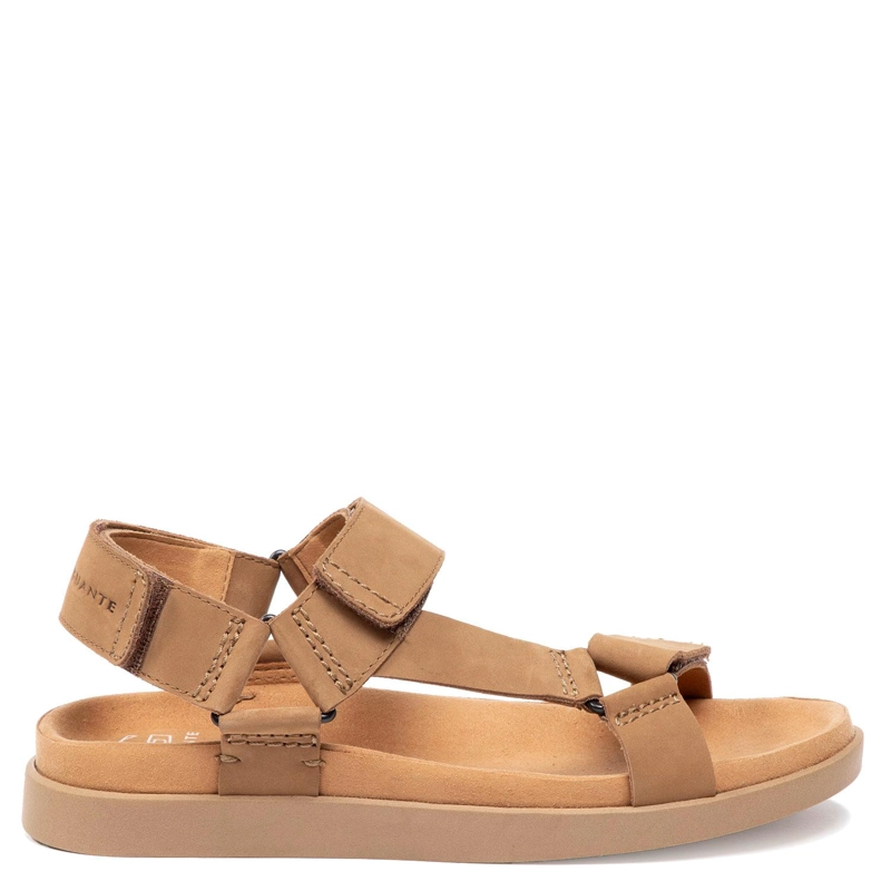 SANDALIA SEMI ABIERTA - BERNA - GUANTE - CAMEL - 1