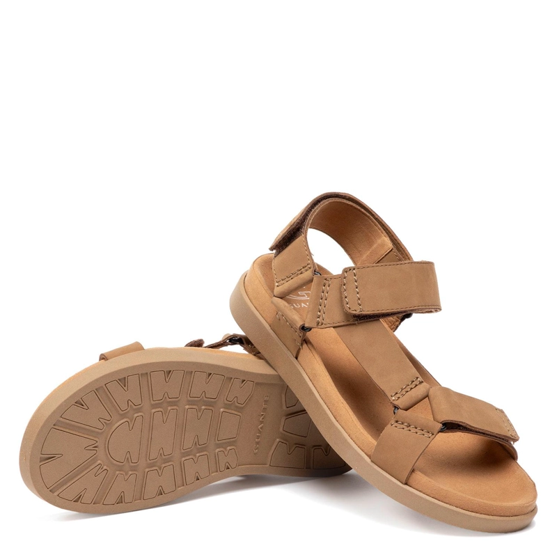 SANDALIA SEMI ABIERTA - BERNA - GUANTE - CAMEL - 4