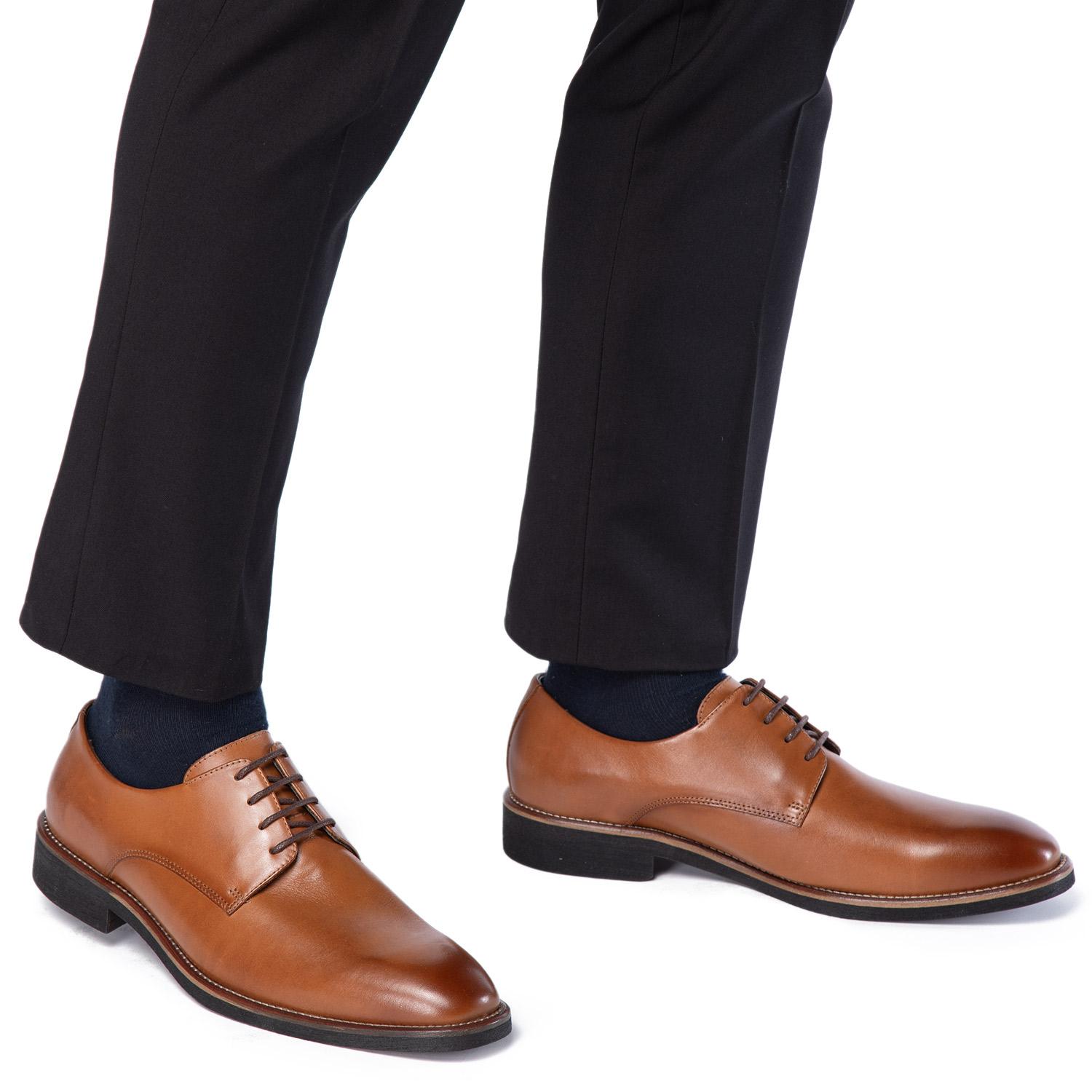 ZAPATO DE CUERO HOMBRE GUANTE DARK CAMEL BERLIN 0035491 - 2