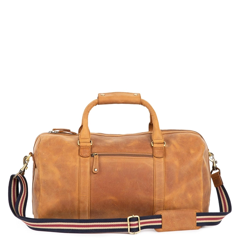 BOLSO DE CUERO HOMBRE GUANTE TOSTADO - 1