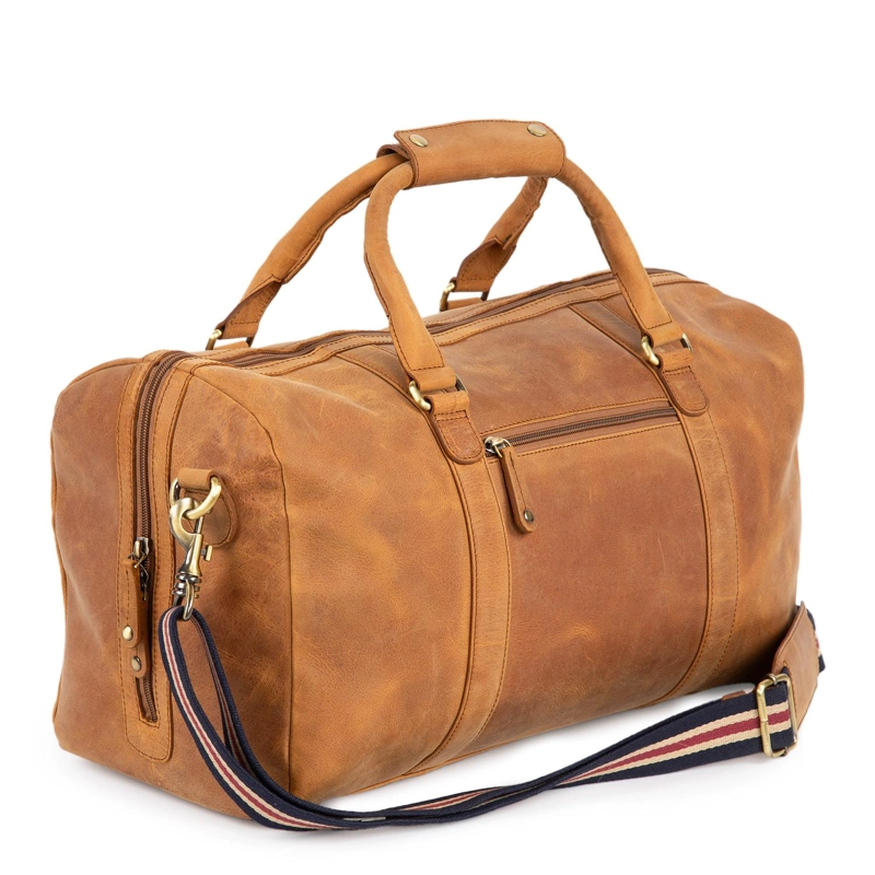 BOLSO DE CUERO HOMBRE GUANTE TOSTADO - 3
