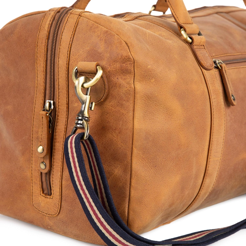 BOLSO DE CUERO HOMBRE GUANTE TOSTADO - 4