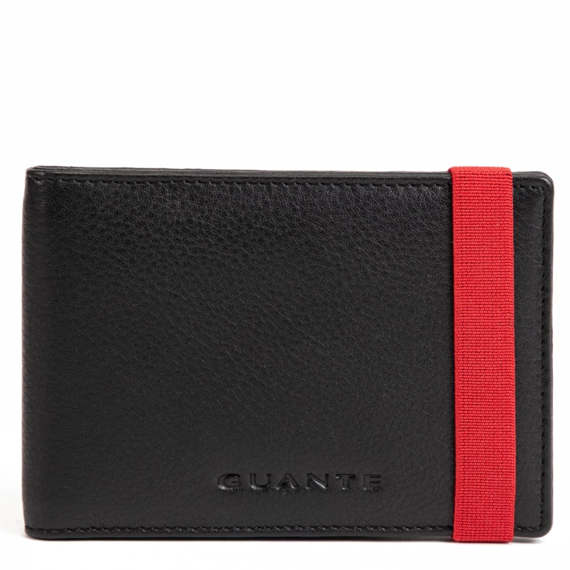 BILLETERA DE CUERO HOMBRE GUANTE NEGRO SIMPLE - 1