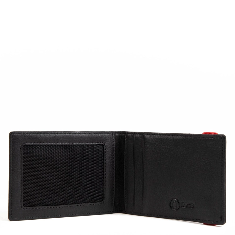 BILLETERA DE CUERO HOMBRE GUANTE NEGRO SIMPLE - 2