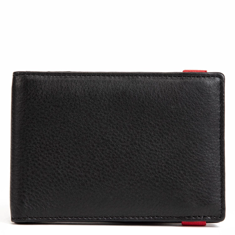 BILLETERA DE CUERO HOMBRE GUANTE NEGRO SIMPLE - 3
