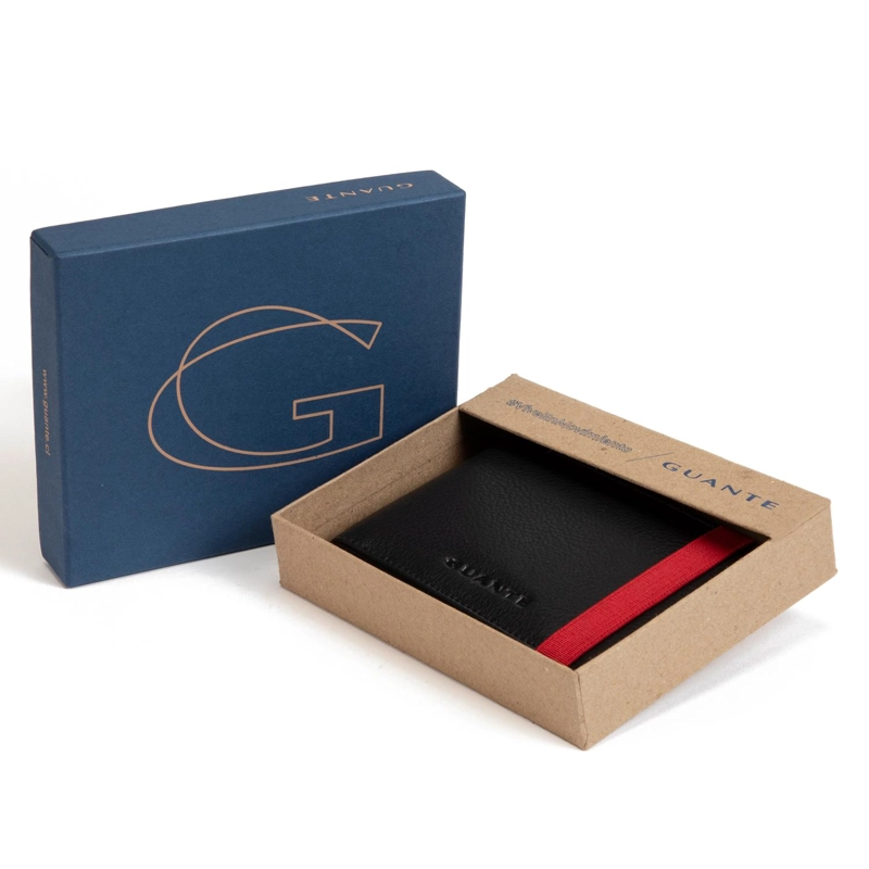 BILLETERA DE CUERO HOMBRE GUANTE NEGRO SIMPLE - 4