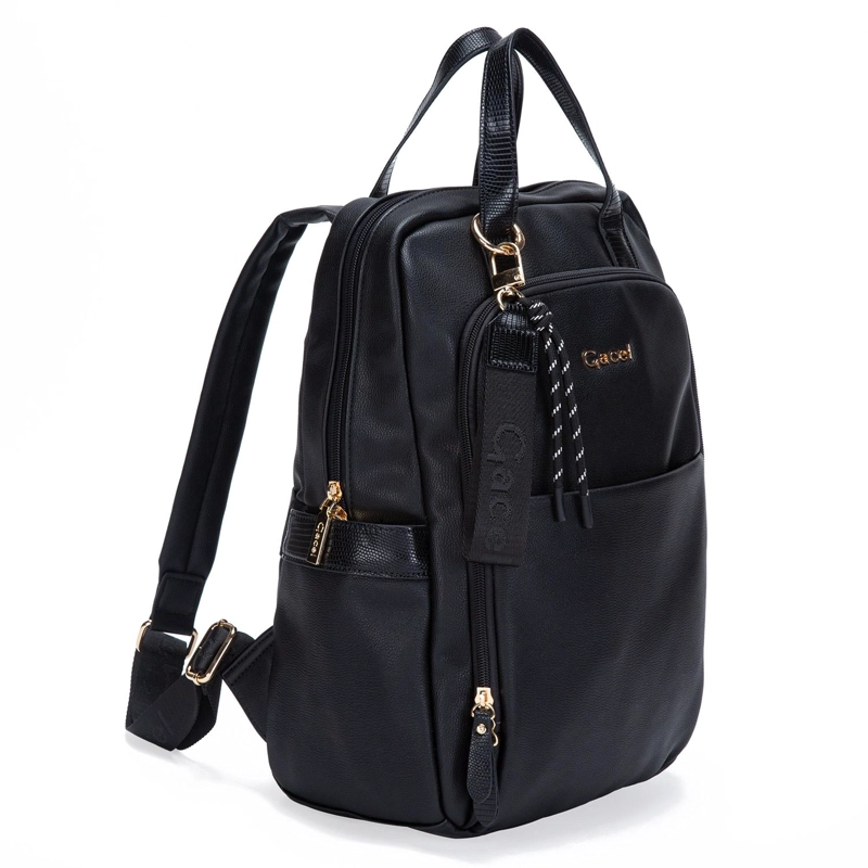 MOCHILA MUJER GACEL NEGRO MOCHILA NOTEBOOK - 3