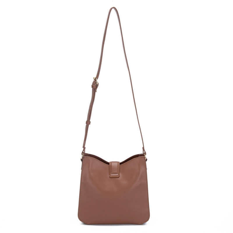 CARTERA MUJER GACEL CHOCOLATE BANDOLERA GRANDE - 3