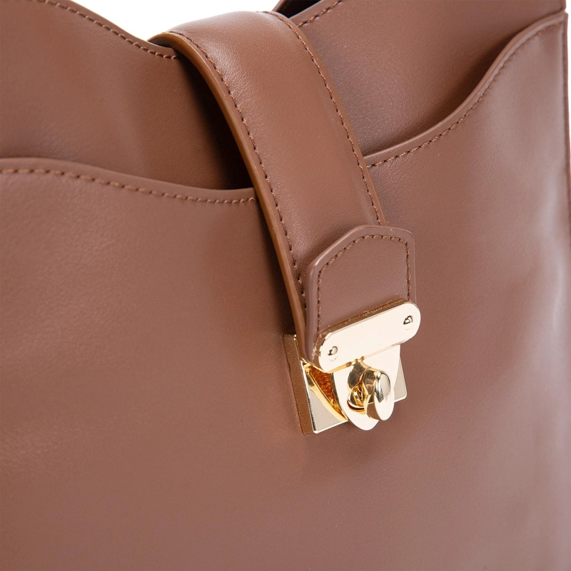 CARTERA MUJER GACEL CHOCOLATE BANDOLERA GRANDE - 5