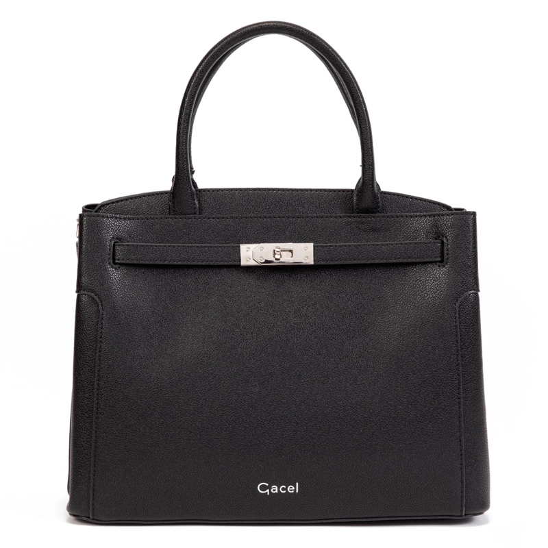 CARTERA MUJER GACEL NEGRO DOS ASAS GRANDE - 1