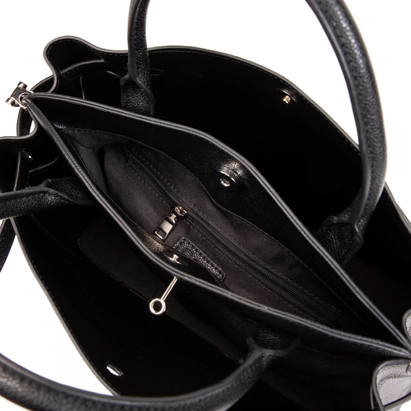 CARTERA MUJER GACEL NEGRO DOS ASAS GRANDE - 5