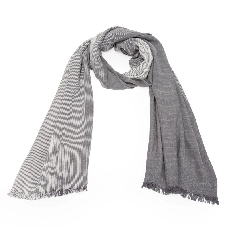 BUFANDA HOMBRE GUANTE GRIS PAÑUELO DELGADO - 1