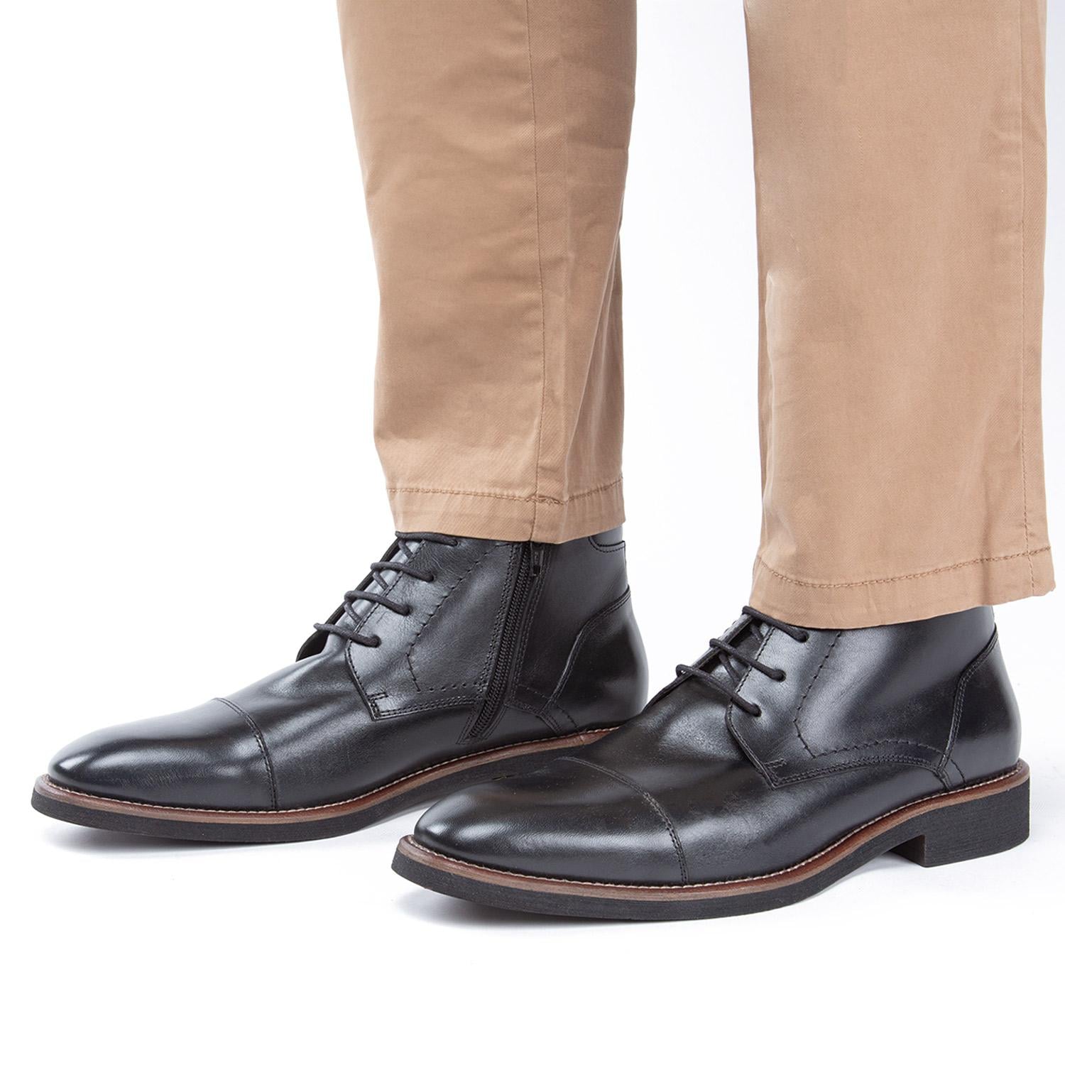 BOTIN DE CUERO HOMBRE GUANTE NEGRO BERLIN 0035855 - 2