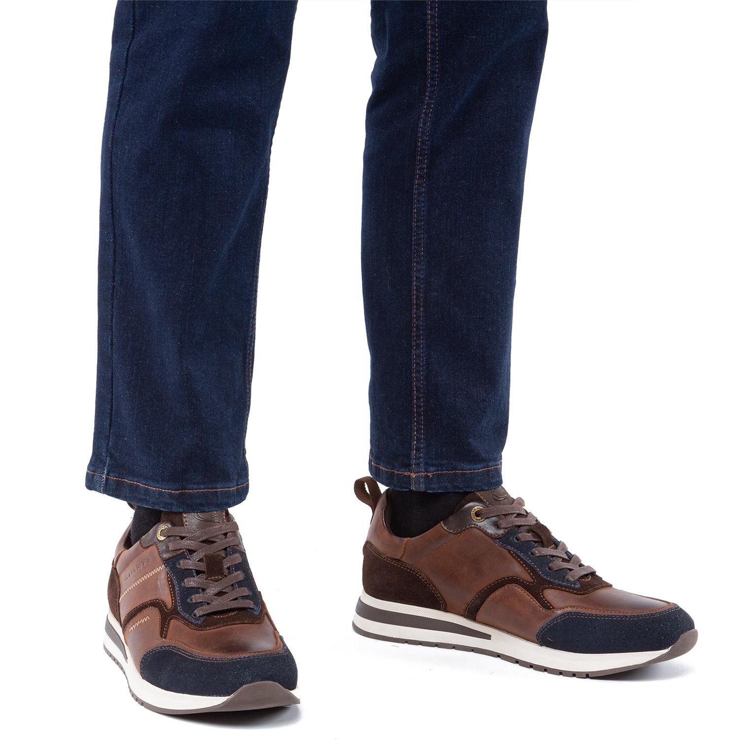 ZAPATILLA DE CUERO HOMBRE GUANTE CHOCOLATE PEKIN 0035978 - 2
