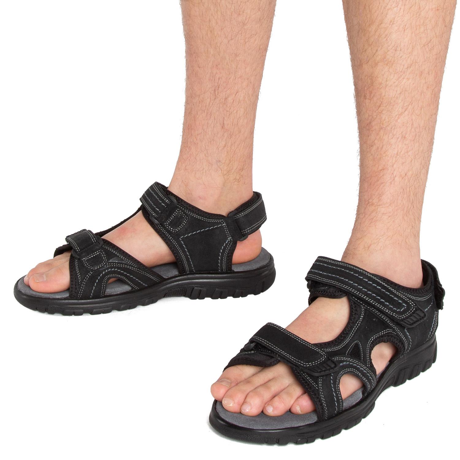 SANDALIA SEMI ABIERTA - HERDIF - GUANTE - NEGRO - 2