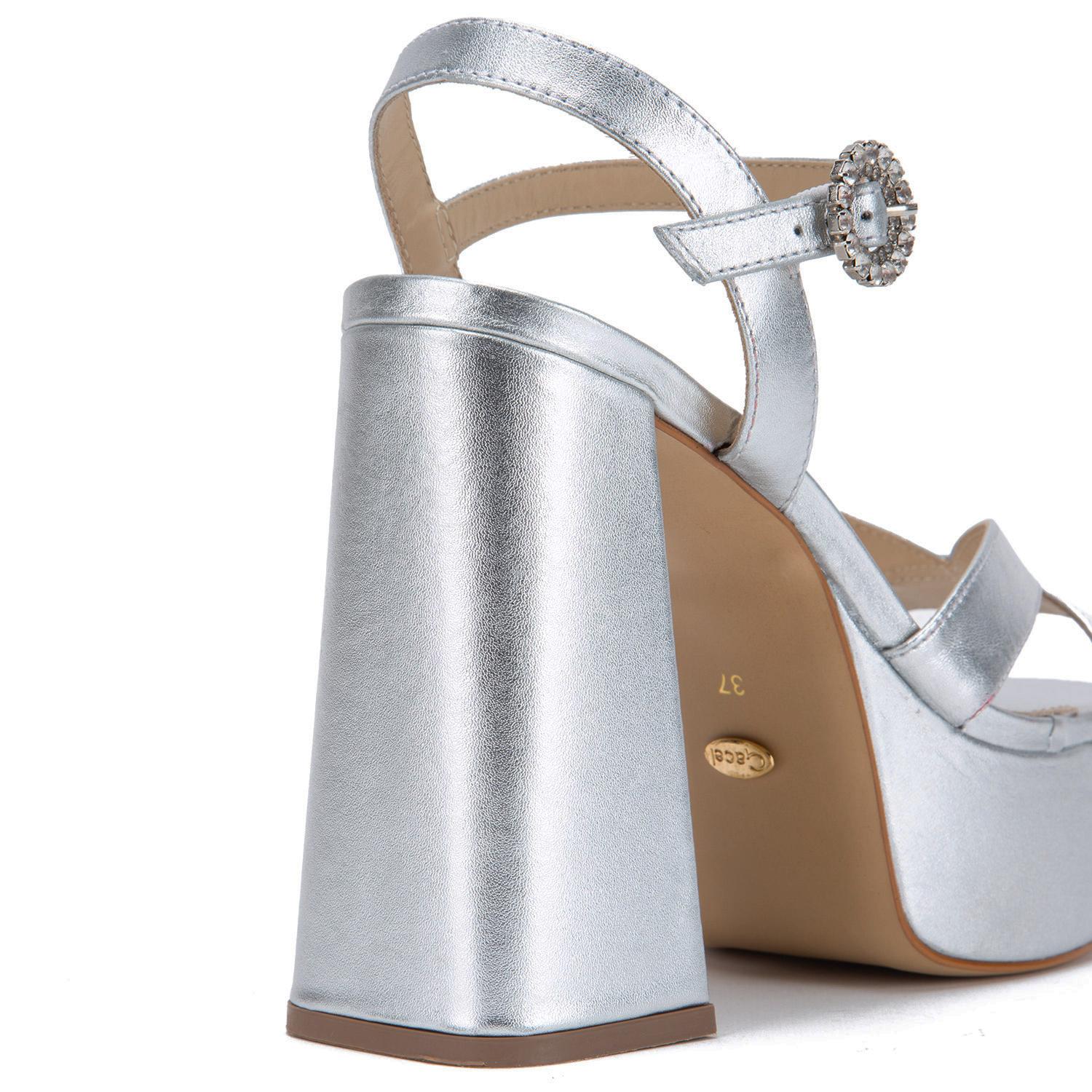 SANDALIA - RUE - GACEL - PLATEADO - 4