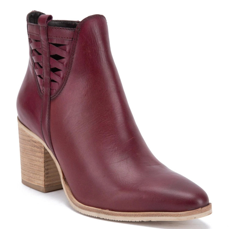 BOTIN DE CUERO MUJER GACEL BURDEO BRUNA - 3