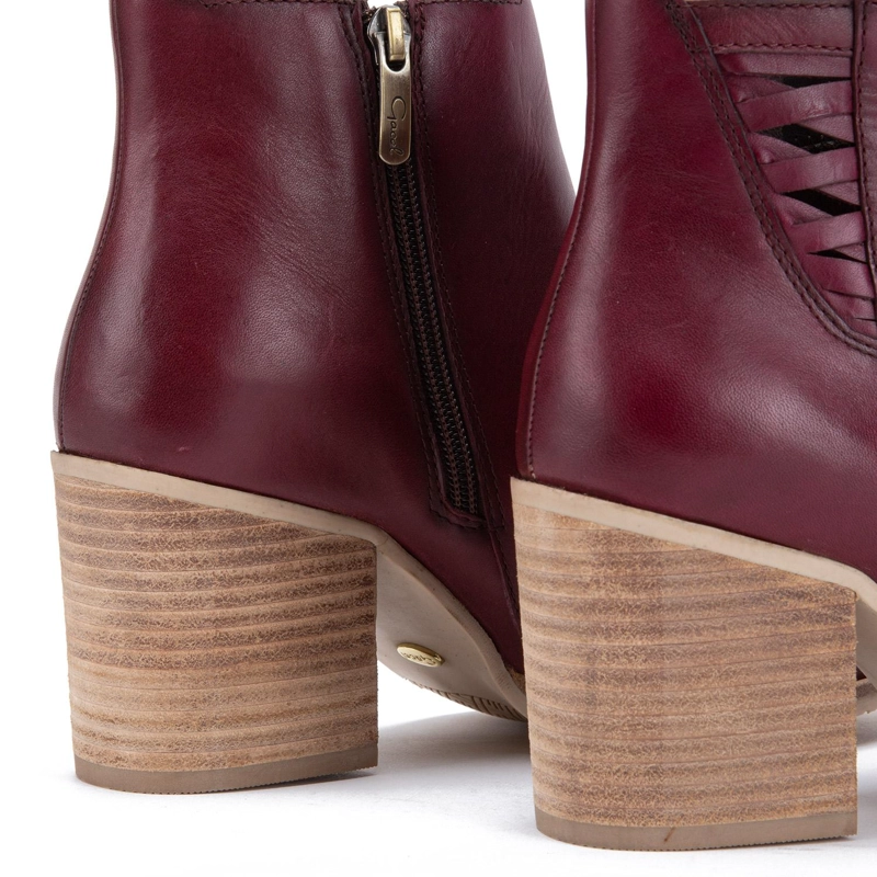 BOTIN DE CUERO MUJER GACEL BURDEO BRUNA - 5