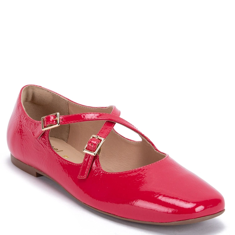 BALLERINA DE CUERO MUJER GACEL FRAMBUESA ABI - 3