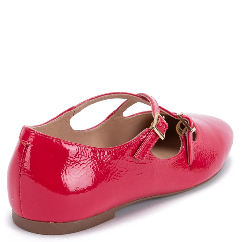 BALLERINA DE CUERO MUJER GACEL FRAMBUESA ABI - 5