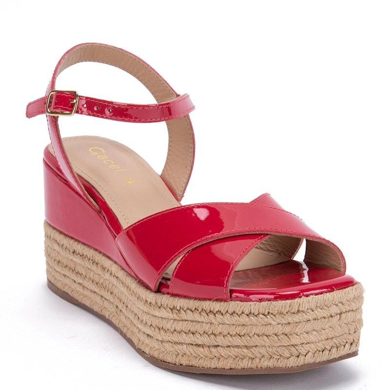 SANDALIA DE CUERO MUJER GACEL FRAMBUESA EDUARDA 0660369 - 3
