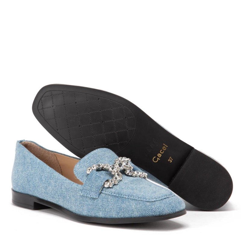 MOCASIN MUJER GACEL DENIM TRACE - 4