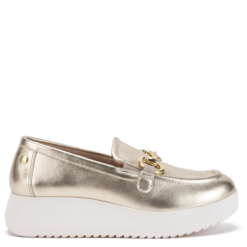 MOCASIN DE CUERO MUJER GACEL CHAMPAGNE LYDIA - 1