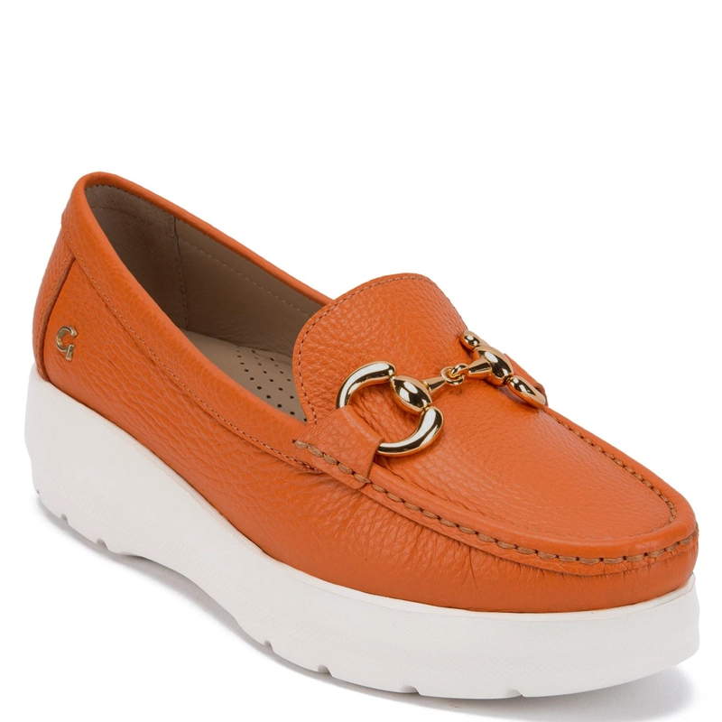MOCASIN DE CUERO MUJER GACEL NARANJO LOCANDA - 3