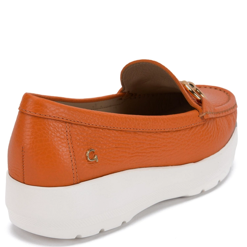 MOCASIN DE CUERO MUJER GACEL NARANJO LOCANDA - 5