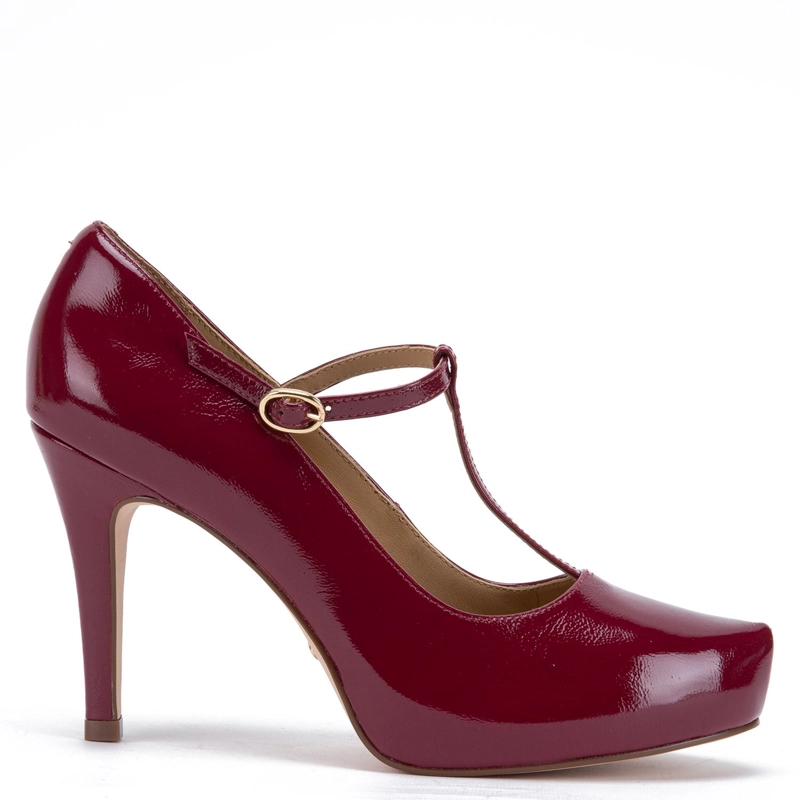 ZAPATO DE CUERO MUJER GACEL BURDEO OLGA - 1