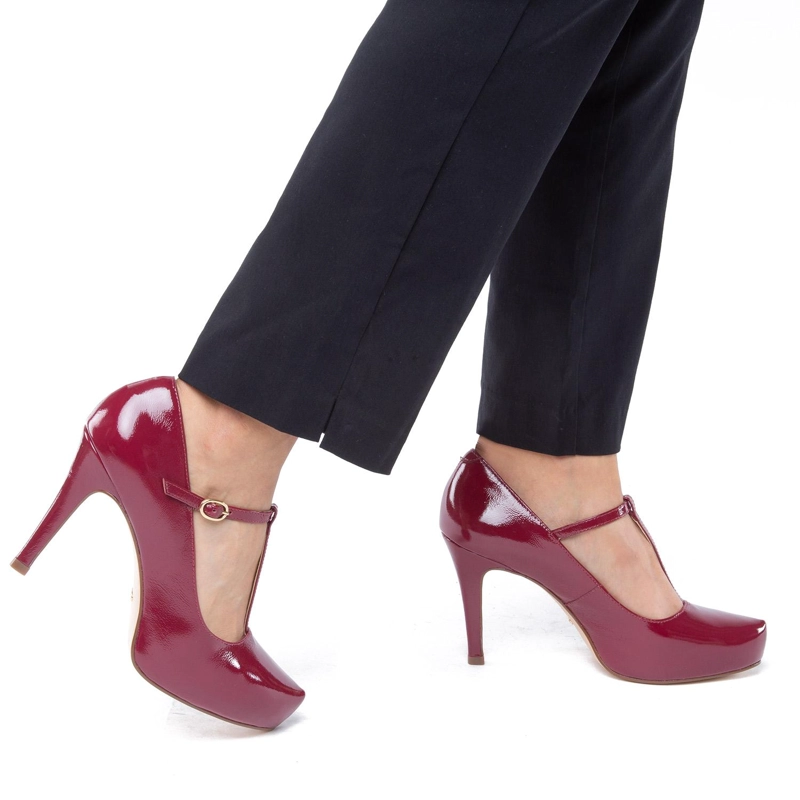 ZAPATO DE CUERO MUJER GACEL BURDEO OLGA - 2