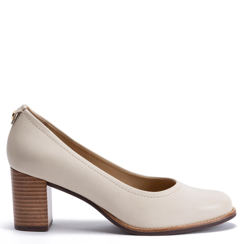 ZAPATO DE CUERO MUJER GACEL CREMA ELVIRA - 1