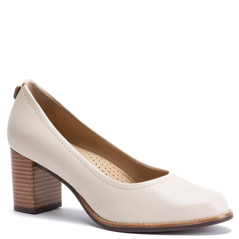 ZAPATO DE CUERO MUJER GACEL CREMA ELVIRA - 2