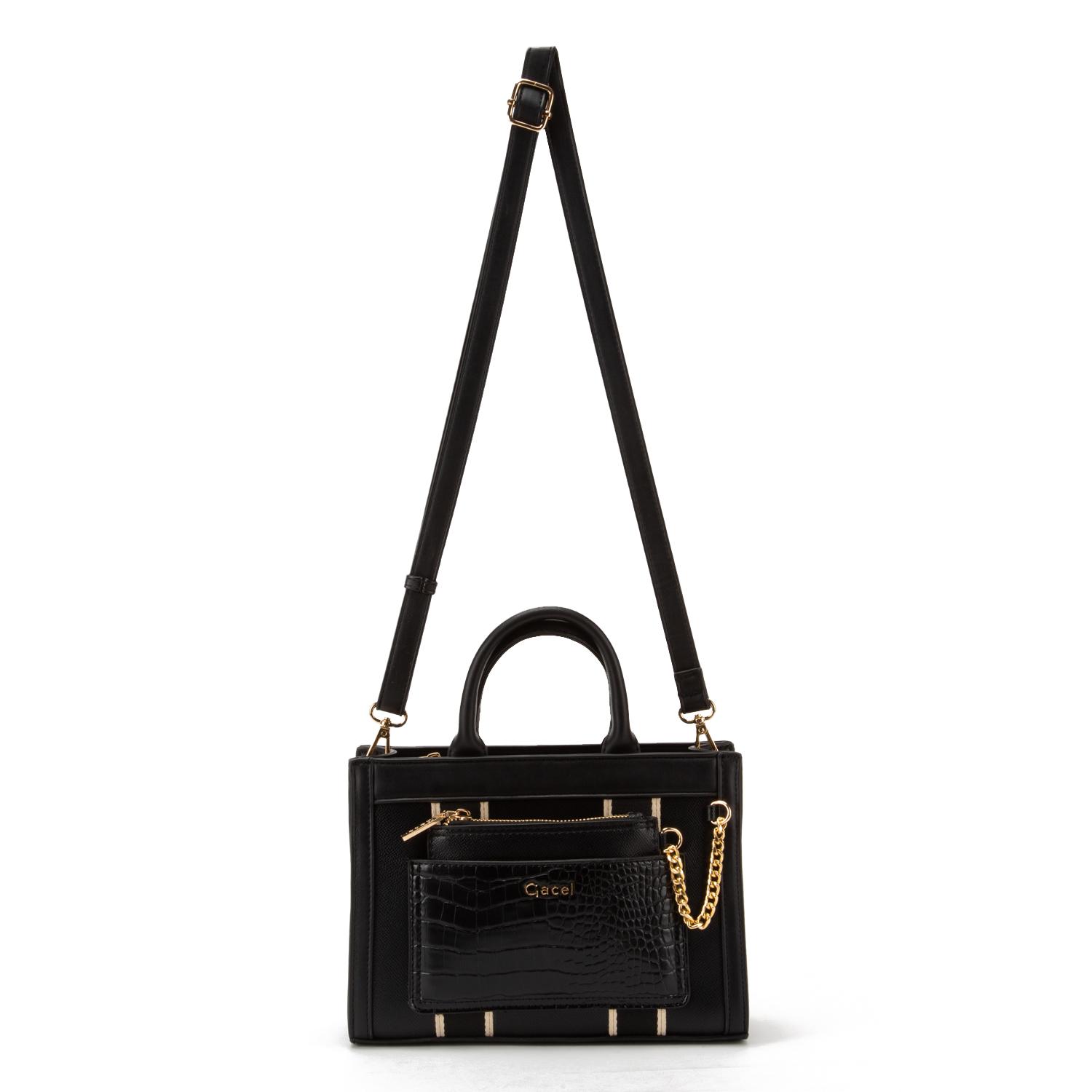 CARTERA - DOS ASAS PEQUEÑA - GACEL - EN COLOR NEGRO - 5