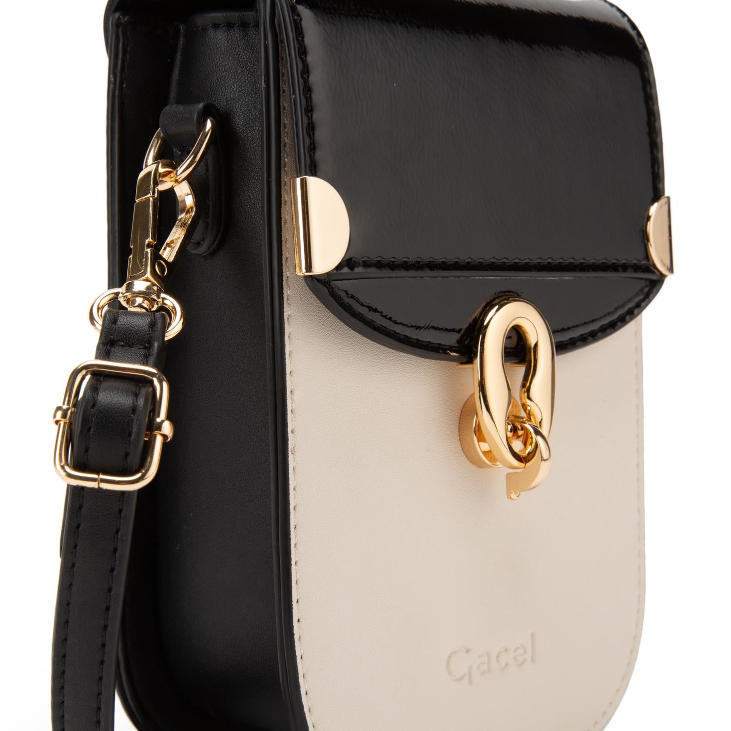 CARTERA - BANDOLERA PEQUEÑA - GACEL - EN COLOR NEGRO - 4