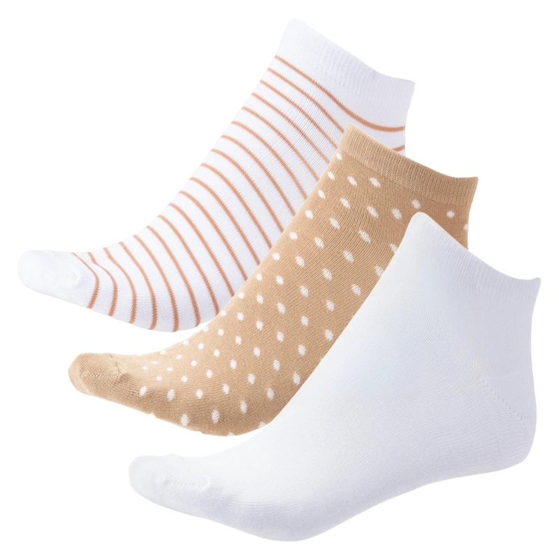 CALCETIN MUJER GACEL TAUPE TRIPACK BAMBOO CORTO - 1