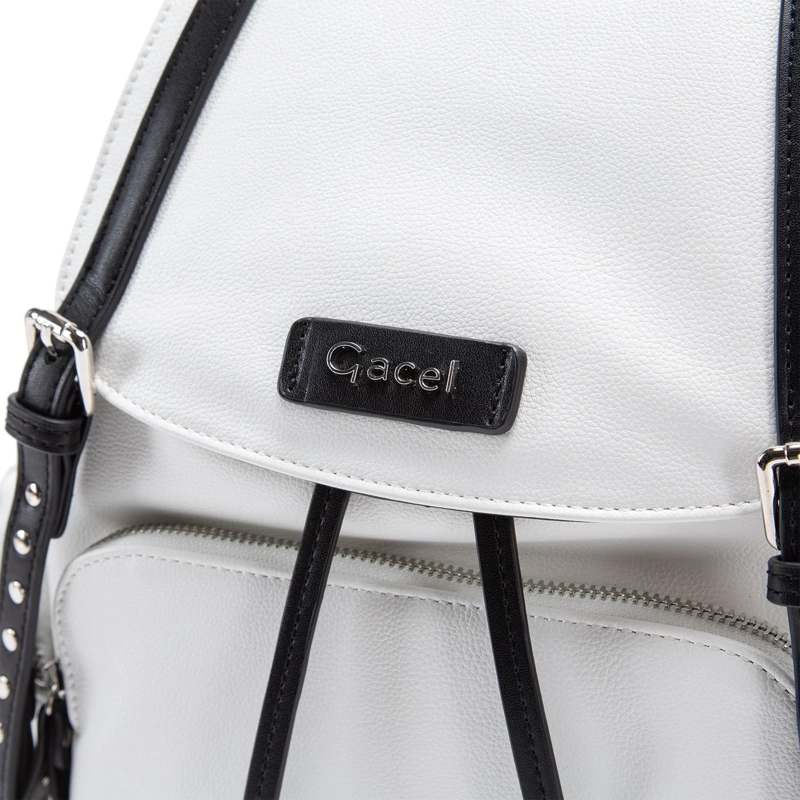 MOCHILA MUJER GACEL BLANCO GRANDE - 5