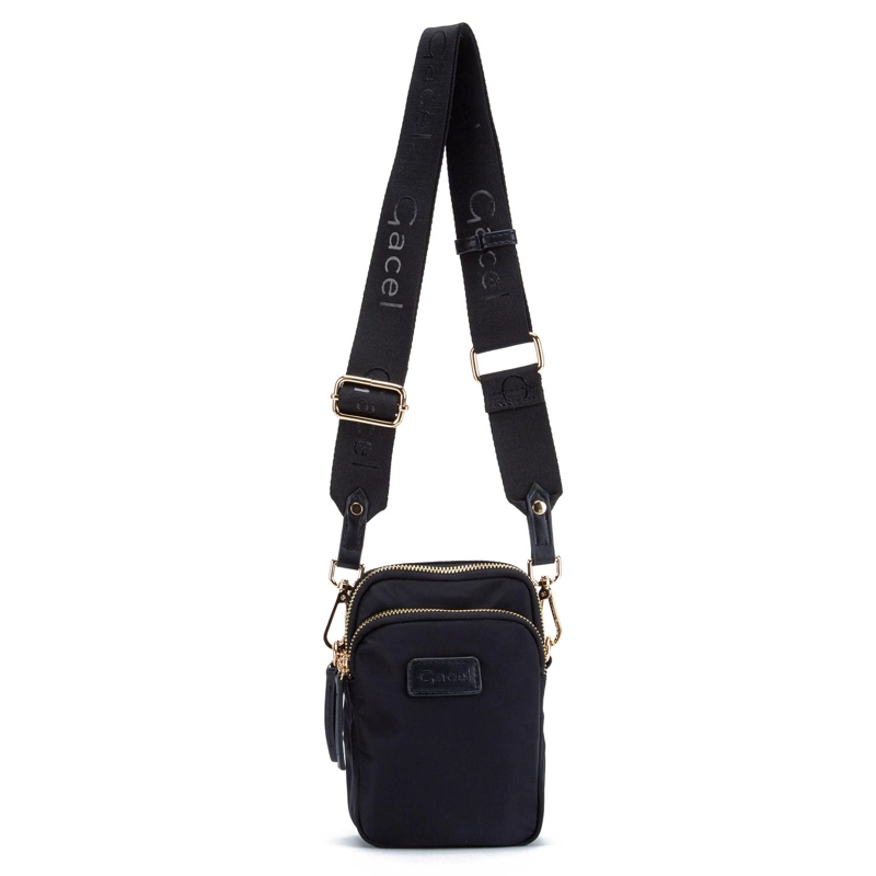 CARTERA MUJER GACEL NEGRO BANDOLERA PEQUEÑA - 1