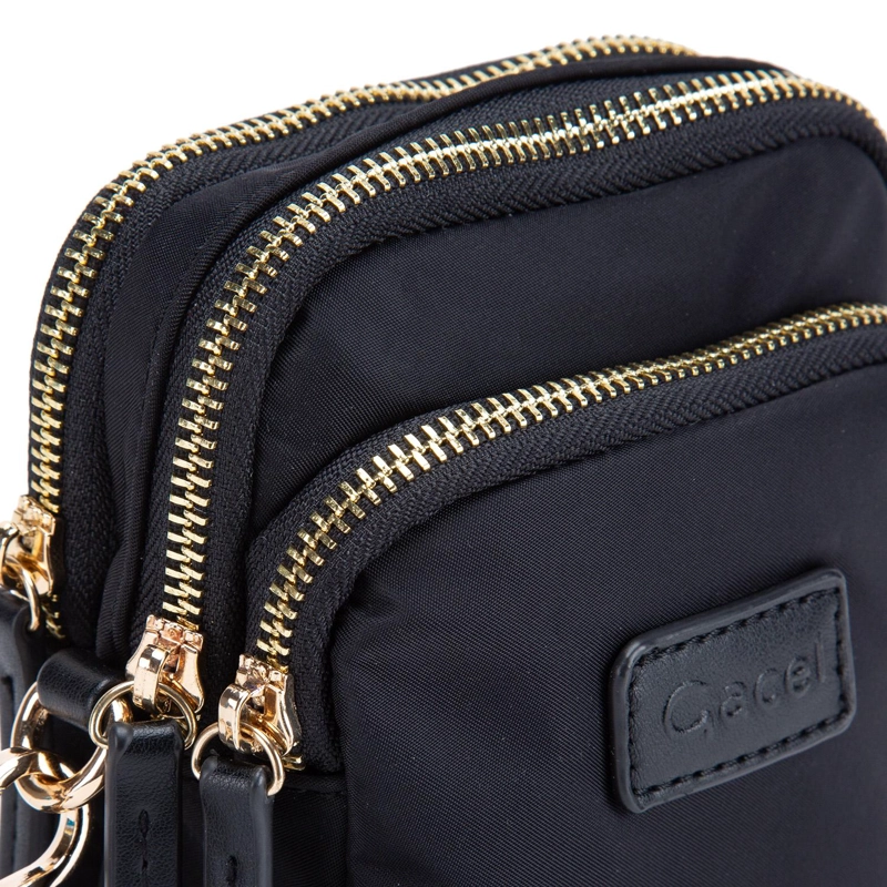 CARTERA MUJER GACEL NEGRO BANDOLERA PEQUEÑA - 5