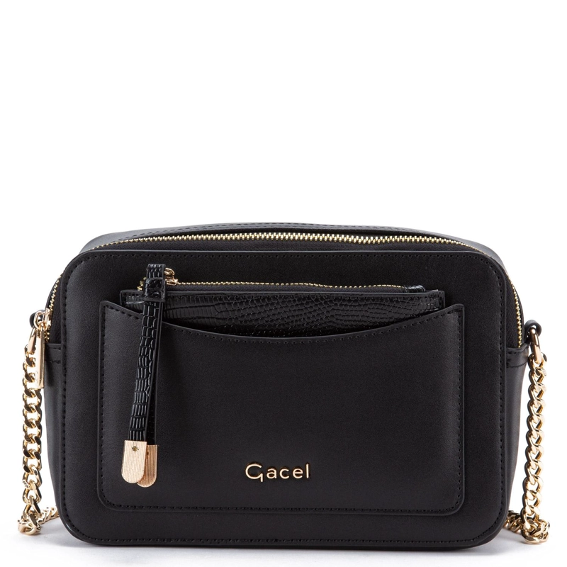 CARTERA MUJER GACEL NEGRO BANDOLERA GRANDE CAR3301 - 1