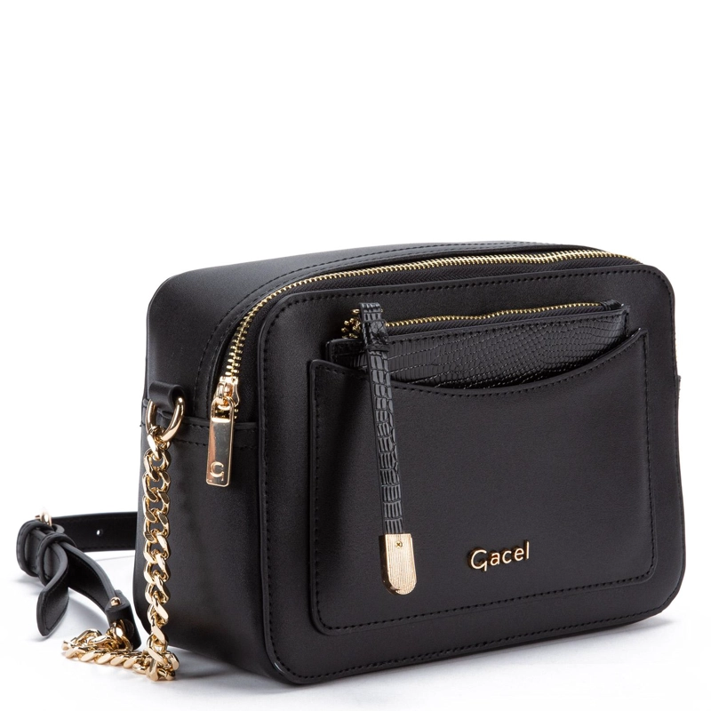 CARTERA MUJER GACEL NEGRO BANDOLERA GRANDE CAR3301 - 3