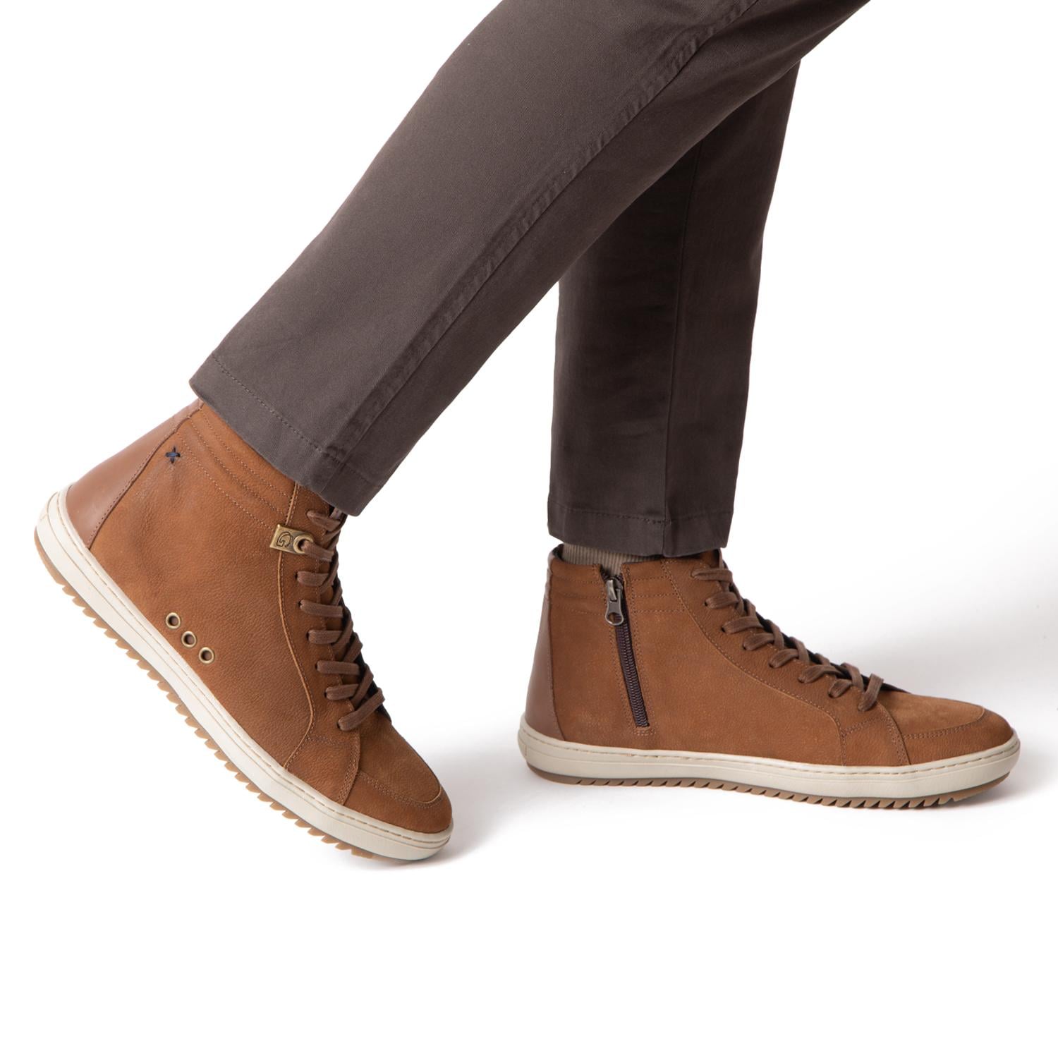ZAPATILLA CAÑA ALTA - KANSAS - GUANTE - CHOCOLATE - 2