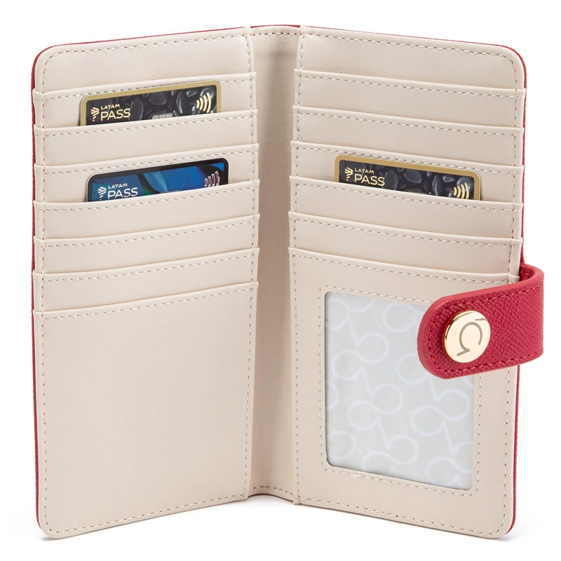 BILLETERA MUJER GACEL ROJO GRANDE - 3